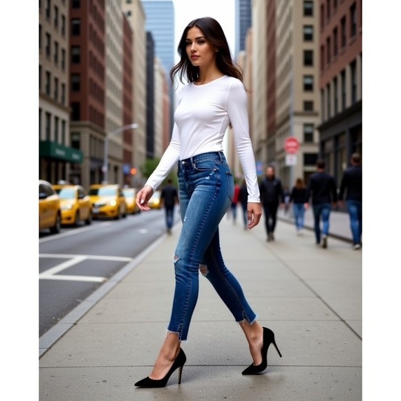 Black Orchid Denim Denim - Black Orchid Los Angeles Jeans Miranda Off Step Distressed Size 30 retails $195